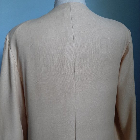 Vintage Lanz Originals of Salsburg Button-Down Tunic Pale Yellow Size 14 - Picture 7 of 10